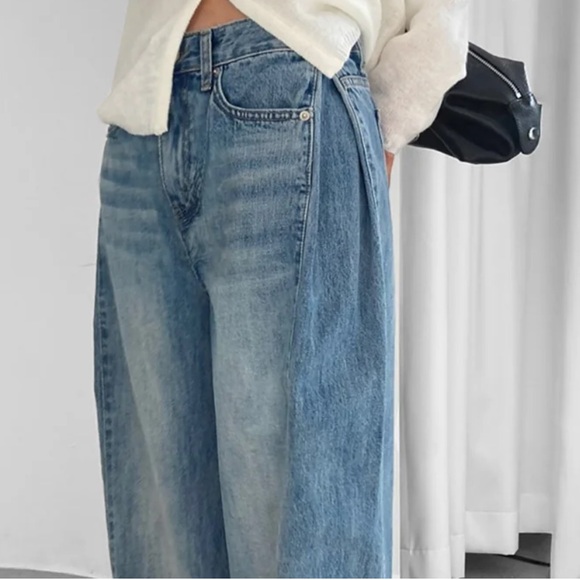 The Frankie Shop Denim - The Frankie Shop Light Blue Flare Jeans